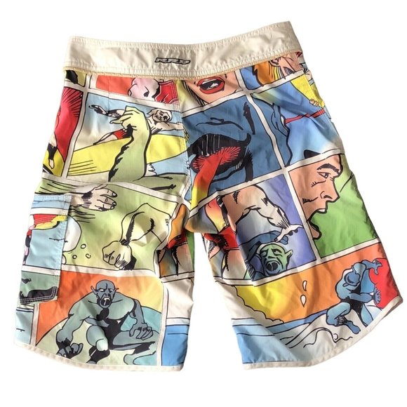 RRD Board Shorts Radical Style Comic Rare Men's 30 Roberto Ricci Designs Surf - Picture 4 of 9